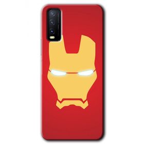 Vivo Y20 İronMan Baskılı Uyumlu Silikon Kılıf