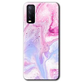 Vivo Y20 Kabarmış Leke Baskılı Uyumlu Silikon Kılıf