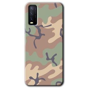 Vivo Y20 Kamuflaj 29 Baskılı Uyumlu Silikon Kılıf