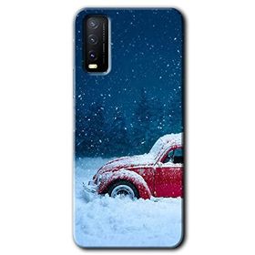 Vivo Y20 Karlı Vosvos Baskılı Uyumlu Silikon Kılıf