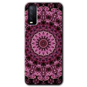 Vivo Y20 Mandala Patterns Kaleidoscope Baskılı Uyumlu Silikon Kılıf