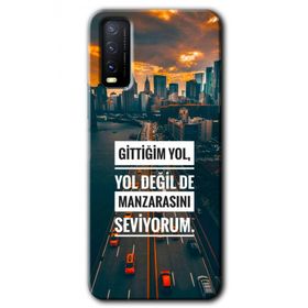 Vivo Y20 Manzara Seviyorum Baskılı Uyumlu Silikon Kılıf