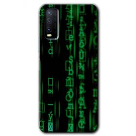 Vivo Y20 Matrix Baskılı Uyumlu Silikon Kılıf