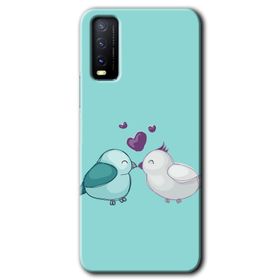 Vivo Y20 Mutlu Kuşlar Baskılı Uyumlu Silikon Kılıf