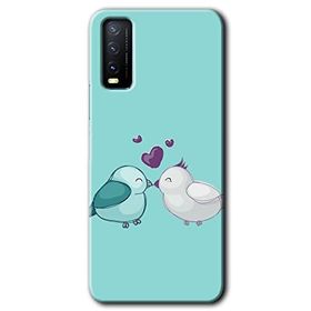 Vivo Y20 Mutlu Kuşlar Baskılı Uyumlu Silikon Kılıf