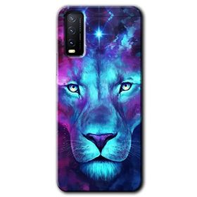 Vivo Y20 Neon Lion Baskılı Uyumlu Silikon Kılıf