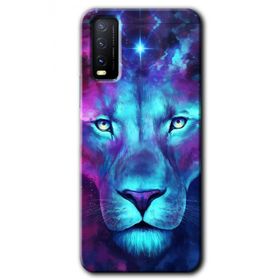 Vivo Y20 Neon Lion Baskılı Uyumlu Silikon Kılıf