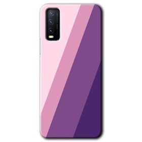 Vivo Y20 Oblique Baskılı Uyumlu Silikon Kılıf