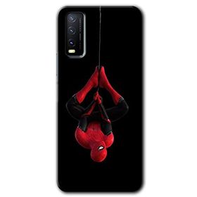Vivo Y20 Örümcek Adam Baskılı Uyumlu Silikon Kılıf