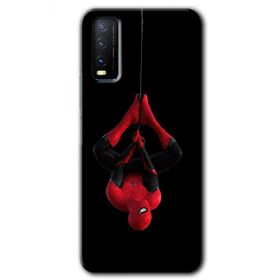 Vivo Y20 Örümcek Adam Baskılı Uyumlu Silikon Kılıf