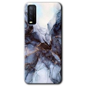 Vivo Y20 Otantik Mermer Baskılı Uyumlu Silikon Kılıf