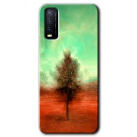 Vivo Y20 Outlines Paint Baskılı Uyumlu Silikon Kılıf