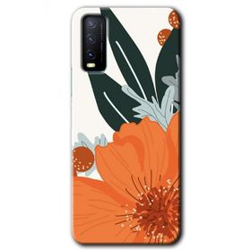 Vivo Y20 Portakal Çiçeği Baskılı Uyumlu Silikon Kılıf