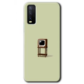 Vivo Y20 Retro TV Baskılı Uyumlu Silikon Kılıf
