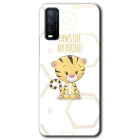 Vivo Y20 Sevimli Kedi 1 Baskılı Uyumlu Silikon Kılıf