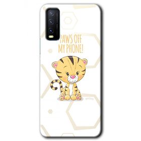 Vivo Y20 Sevimli Kedi 1 Baskılı Uyumlu Silikon Kılıf