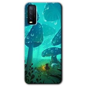 Vivo Y20 Silhoutte Dropss Baskılı Uyumlu Silikon Kılıf