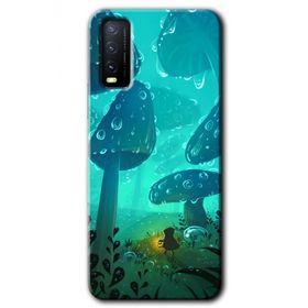 Vivo Y20 Silhoutte Dropss Baskılı Uyumlu Silikon Kılıf