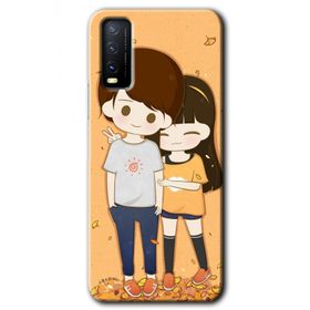 Vivo Y20 Şıpsevdi Çift Baskılı Uyumlu Silikon Kılıf
