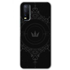 Vivo Y20 Siyah Mandala 1 Baskılı Uyumlu Silikon Kılıf