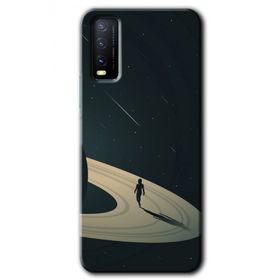 Vivo Y20 Space Planet Baskılı Uyumlu Silikon Kılıf