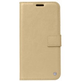 Vivo Y20 Standlı Kartlıklı Cüzdanlı Kapaklı Gold Kılıf