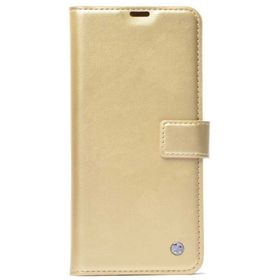 Vivo Y20 Standlı Kartlıklı Cüzdanlı Kapaklı Gold Kılıf