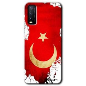Vivo Y20 Türkiyem Baskılı Uyumlu Silikon Kılıf