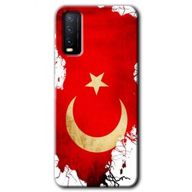 Vivo Y20 Türkiyem Baskılı Uyumlu Silikon Kılıf