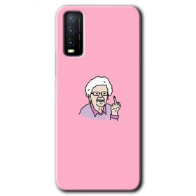 Vivo Y20S Bad Grandmother Baskılı Uyumlu Silikon Kılıf