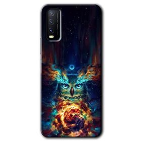 Vivo Y20S Ballı Baykuş Baskılı Uyumlu Silikon Kılıf