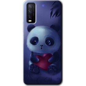Vivo Y20S Bebek Panda Baskılı Uyumlu Silikon Kılıf