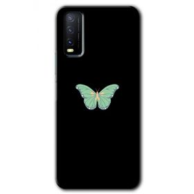 Vivo Y20S Butterfly Tree Baskılı Uyumlu Silikon Kılıf