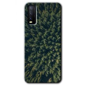 Vivo Y20S Çam Ağacı Ormanı Baskılı Uyumlu Silikon Kılıf