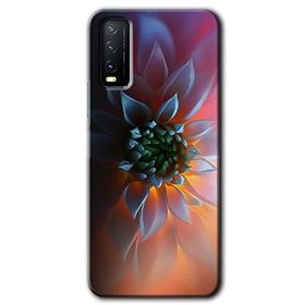 Vivo Y20S Çiçek Motif Baskılı Uyumlu Silikon Kılıf