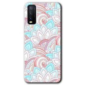 Vivo Y20S Çin Mandala 1 Baskılı Uyumlu Silikon Kılıf