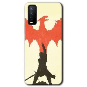 Vivo Y20S Dragon Hunter 1 Baskılı Uyumlu Silikon Kılıf