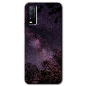 Vivo Y20S Gece Galaksi Baskılı Uyumlu Silikon Kılıf