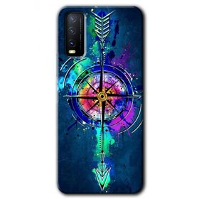 Vivo Y20S Gizemli Pusula Baskılı Uyumlu Silikon Kılıf