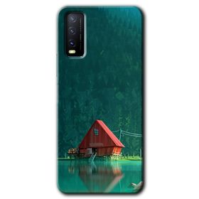 Vivo Y20S House In Woods Baskılı Uyumlu Silikon Kılıf