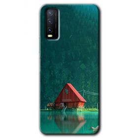 Vivo Y20S House In Woods Baskılı Uyumlu Silikon Kılıf