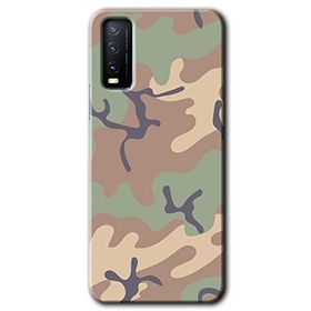 Vivo Y20S Kamuflaj 29 Baskılı Uyumlu Silikon Kılıf