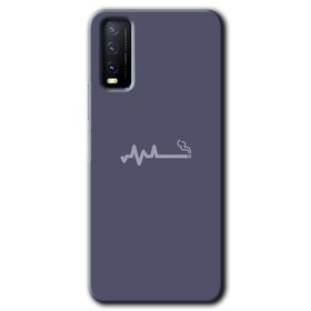 Vivo Y20S Kara Kedi Baskılı Uyumlu Silikon Kılıf