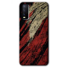 Vivo Y20S Kumaş Deseni 6 Baskılı Uyumlu Silikon Kılıf
