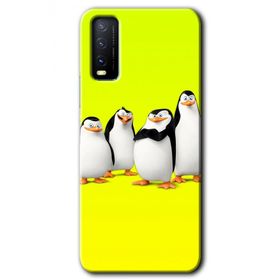 Vivo Y20S Penguenler Baskılı Uyumlu Silikon Kılıf