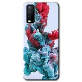 Vivo Y20S Renkli Karışım Baskılı Uyumlu Silikon Kılıf