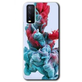 Vivo Y20S Renkli Karışım Baskılı Uyumlu Silikon Kılıf