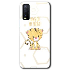 Vivo Y20S Sevimli Kedi 1 Baskılı Uyumlu Silikon Kılıf