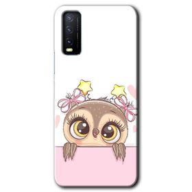 Vivo Y20S Sevimli Kedi 1 Baskılı Uyumlu Silikon Kılıf
