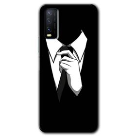 Vivo Y20S Smoke Man Baskılı Uyumlu Silikon Kılıf